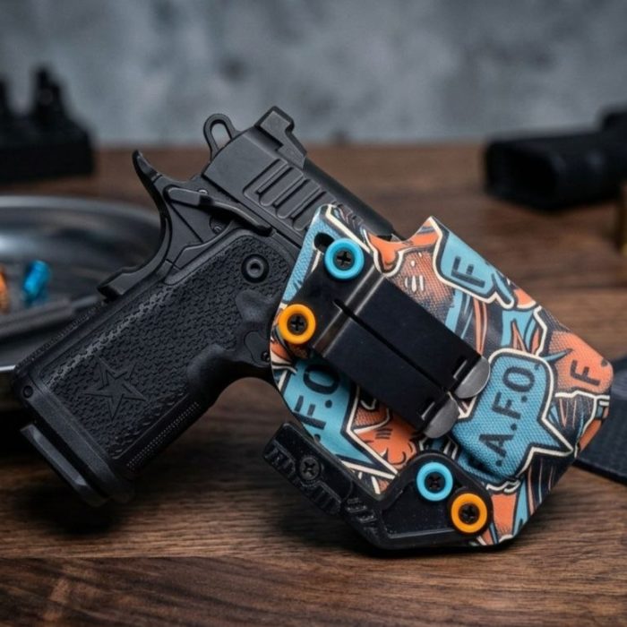 IWB Holster with Claw, Metal Clip & Wedge – Custom Print