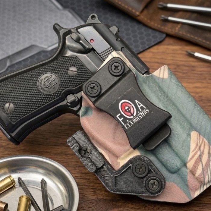 IWB Kydex Holster with Claw & Adjustable Cant – Custom Print