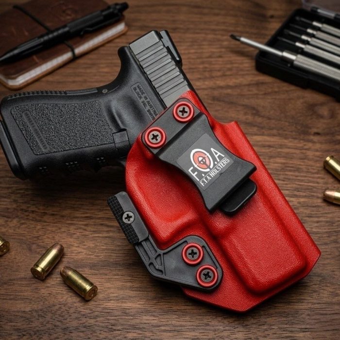 IWB Kydex Holster with Claw & Adjustable Cant – Solid Colors