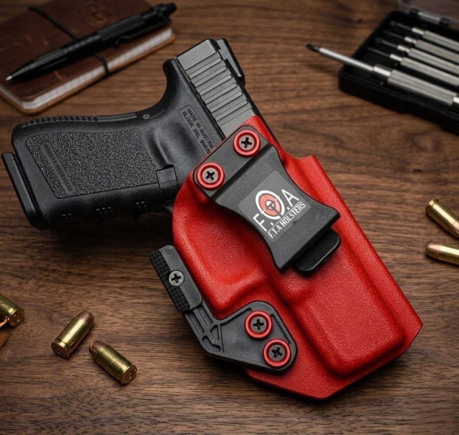 IWB Kydex Holster with Claw & Adjustable Cant – Solid Colors